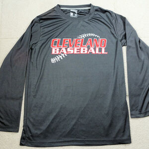 MLB Cleveland Indians Baseball Athletic L/S Medium